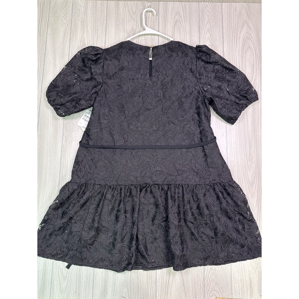 Caslon Lace Puff Sleeve Tiered Mini Dress In Black Size XL New With Tags - Picture 4 of 6